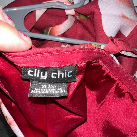 City Chic Raspberry dress - Picture 3 of 4